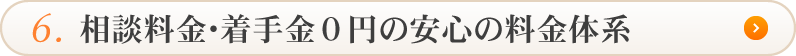 相談料金・着手金０円の安心の料金体系